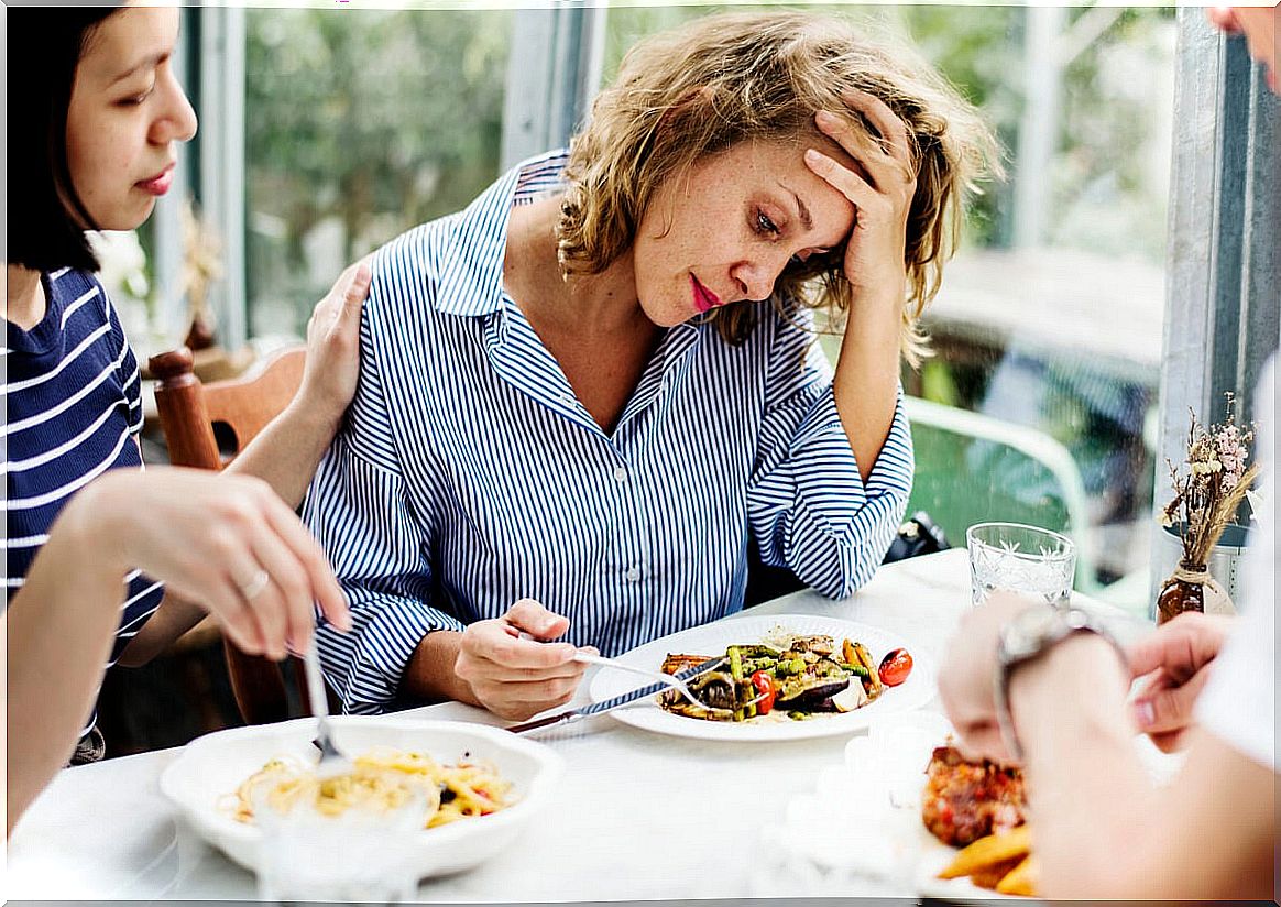 Woman with little desire to eat