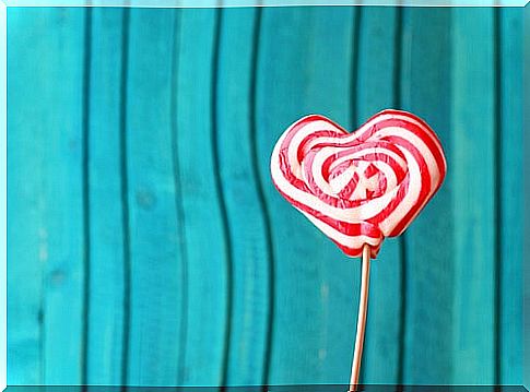 Heart lollipop